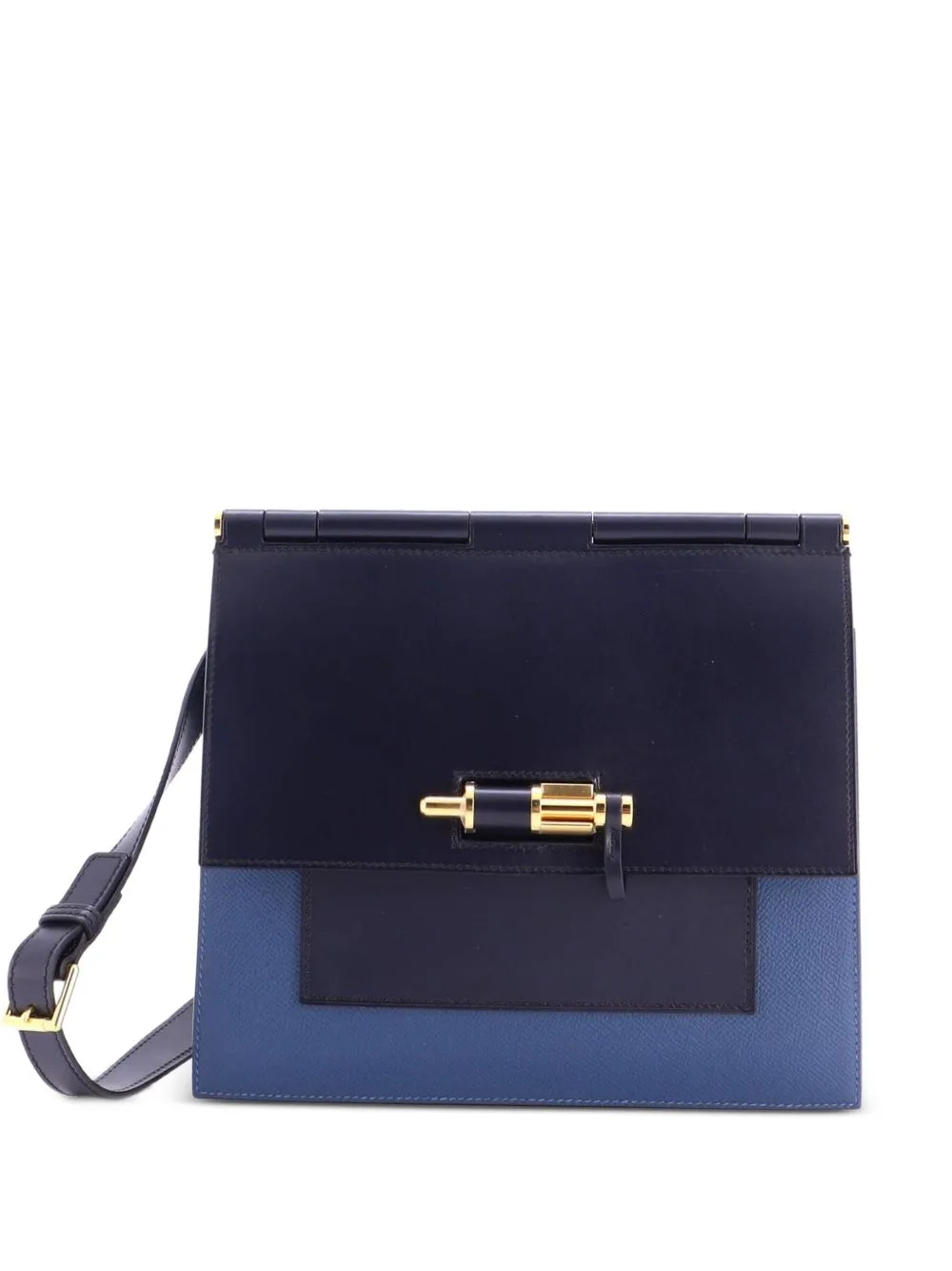 Sacabar Epsom and Swift 24 Shoulder Bag by Hermès Pre-Owned
