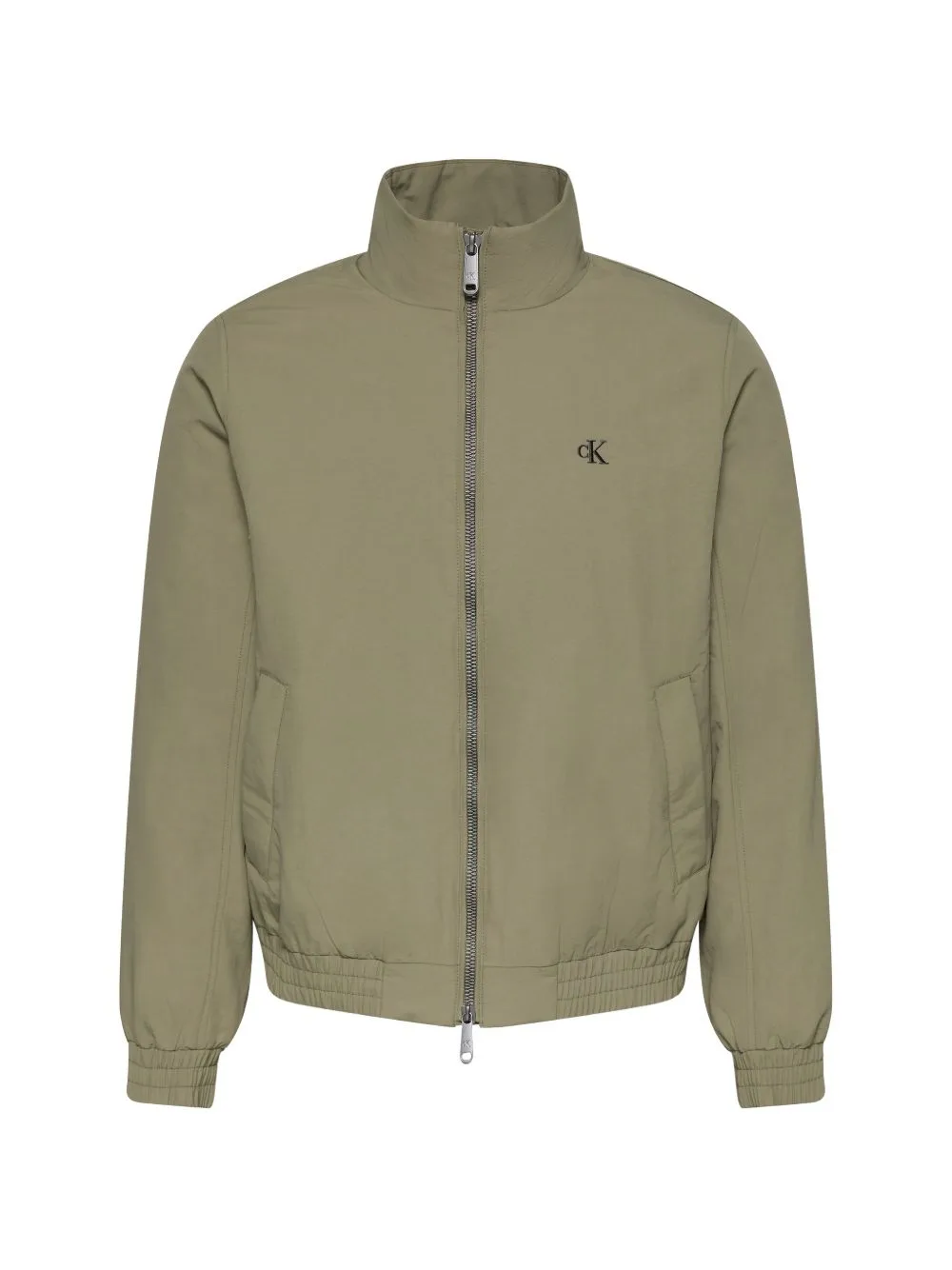 Logo-Embroidered High-Neck Jacket by Calvin Klein