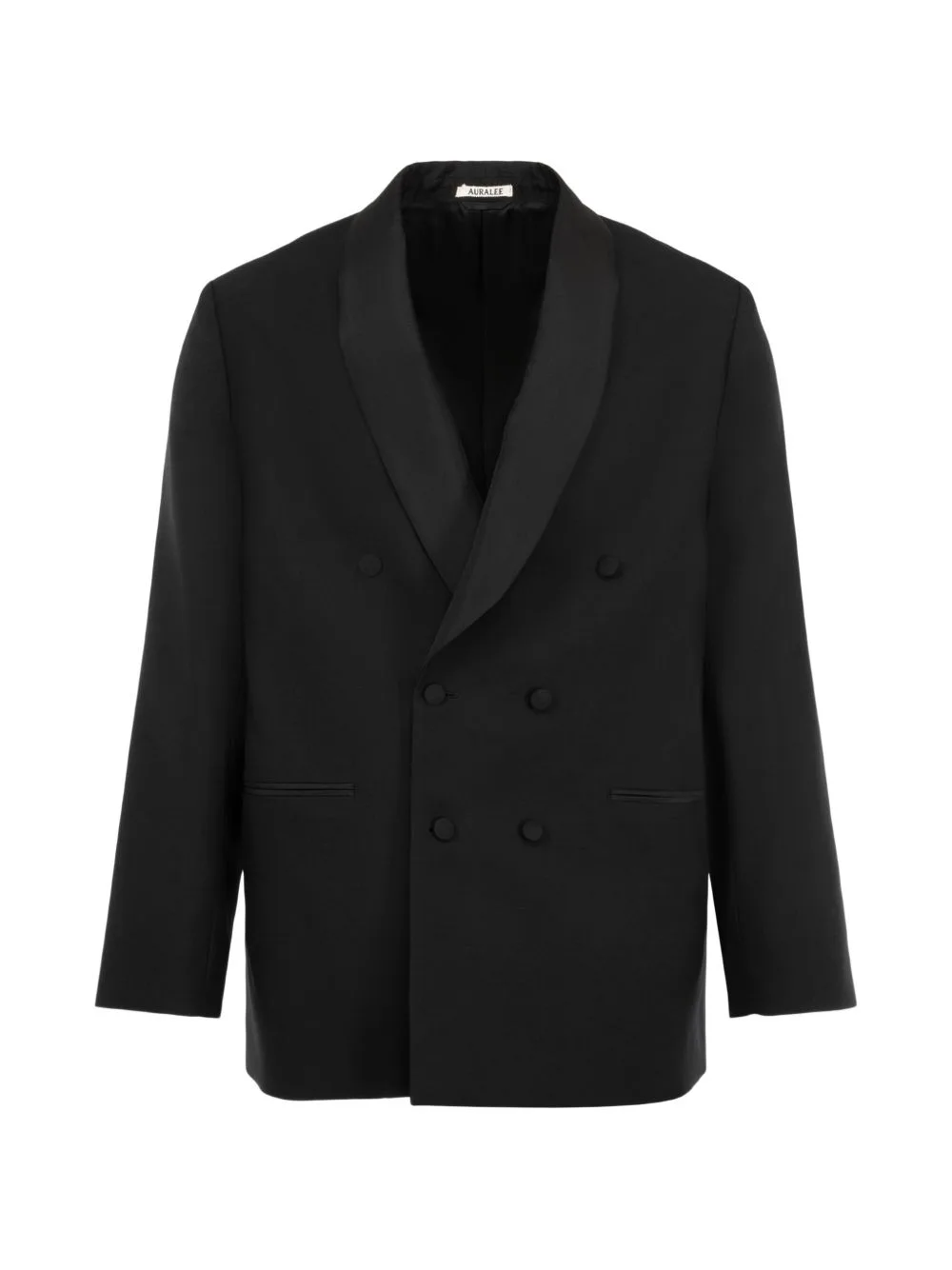 Double-Breasted Shawl-Collar Blazer