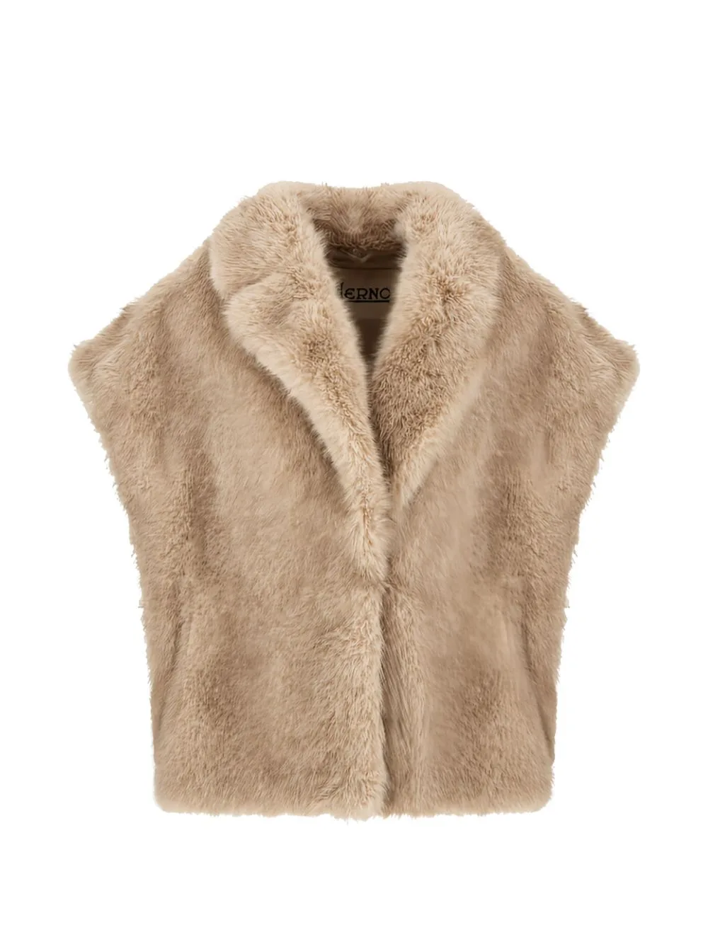 Faux-Fur Short-Sleeve Jacket by Herno