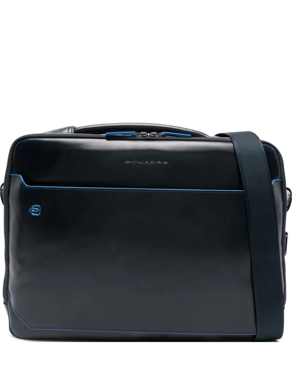 Leather Laptop Bag by PIQUADRO