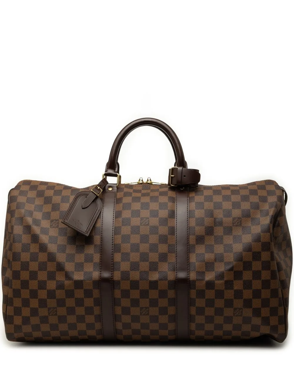 2006 Damier Ebene Keepall 50 Travel Bag by Louis Vuitton Pre-Owned