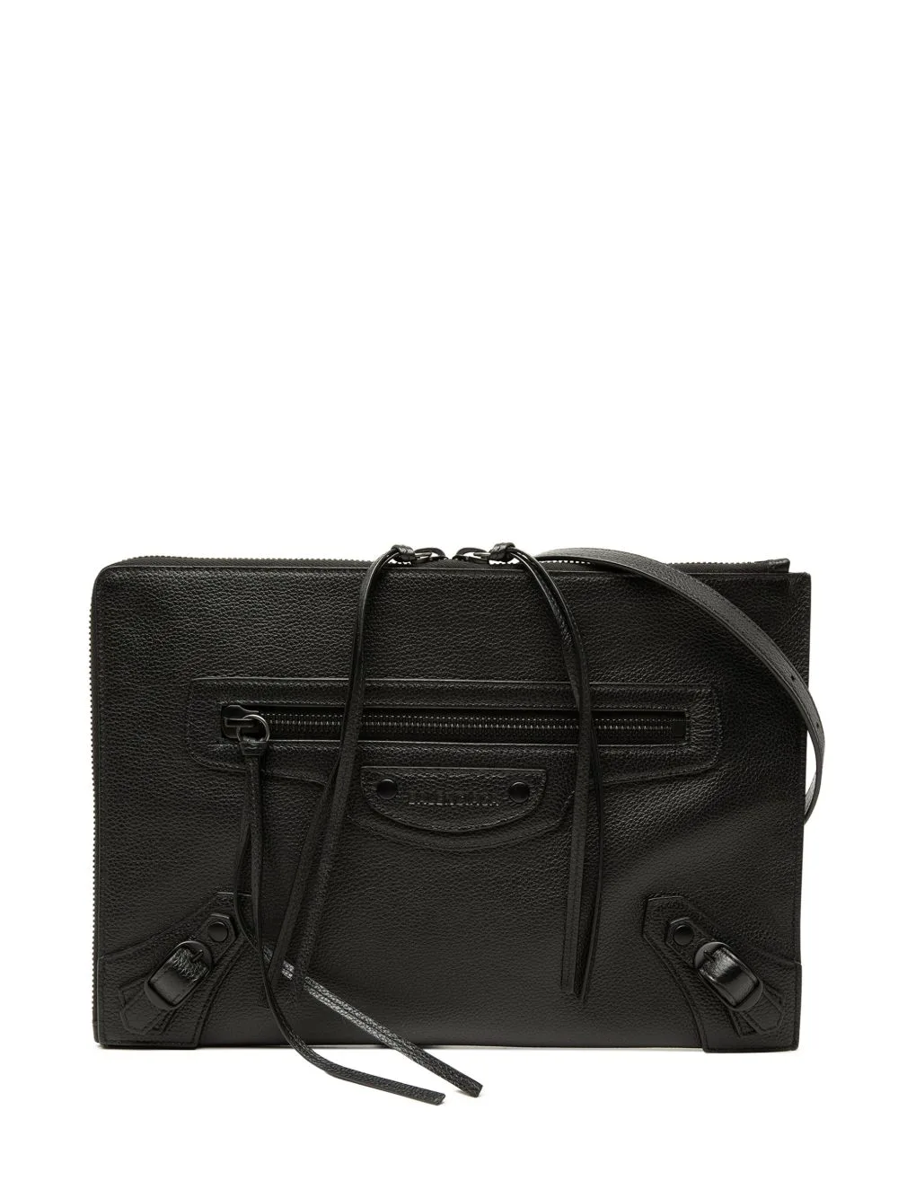 2020-2021 Grained Calfskin Neo Classic Zip Around Crossbody Bag by Balenciaga Pre-Owned