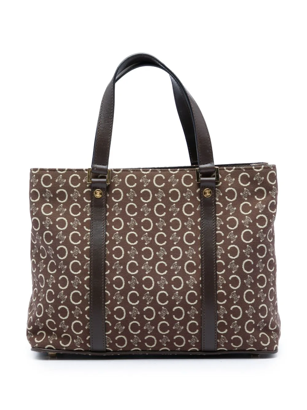 2000 C Macadam Canvas Tote Bag by Celine Pre-Owned