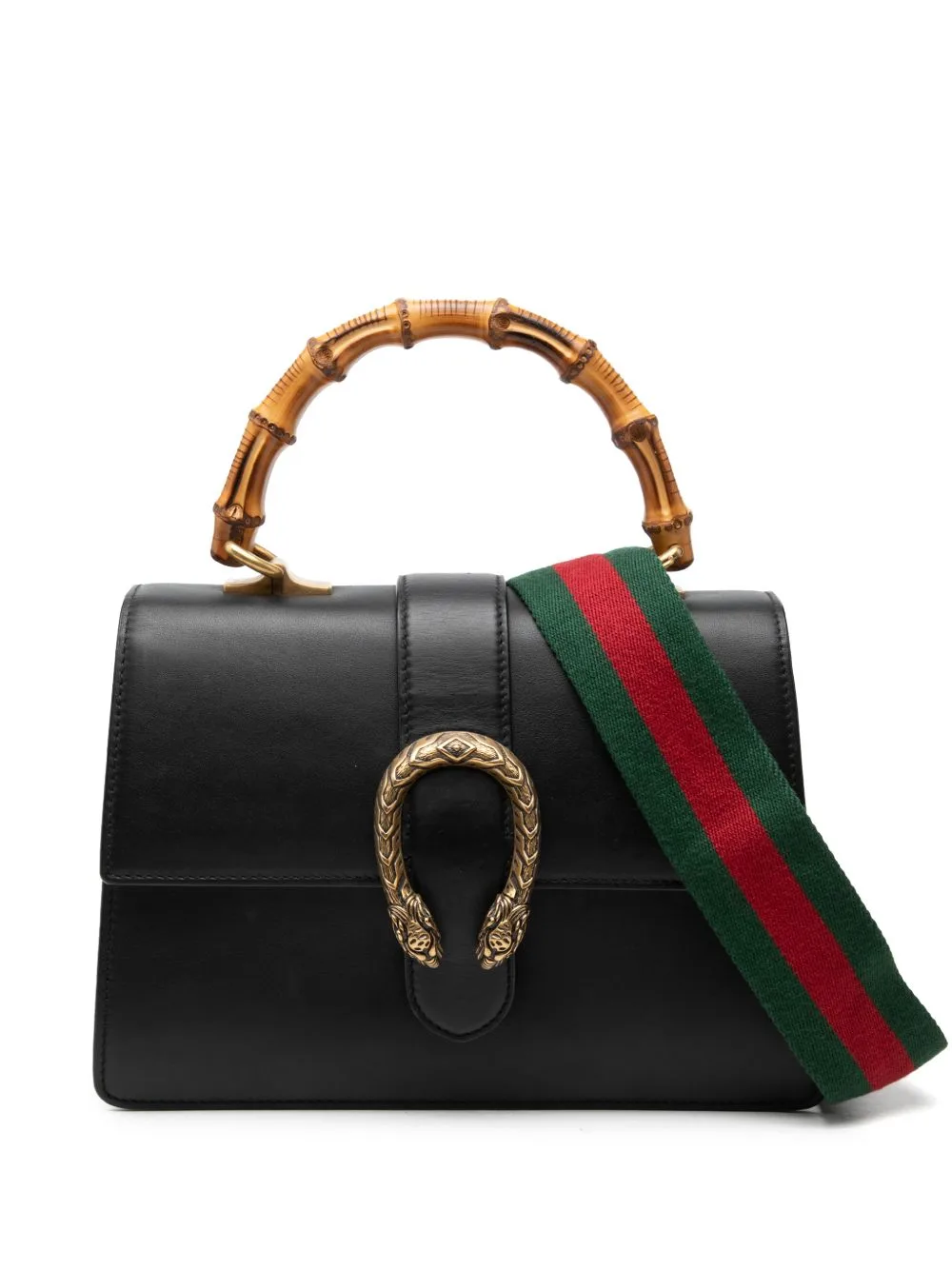 2016-2026 Medium Calfskin Bamboo Dionysus Web Satchel by Gucci Pre-Owned