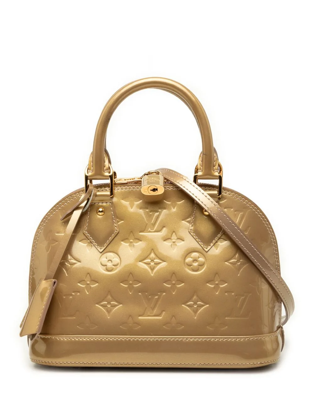 2012 Monogram Vernis Alma BB Satchel by Louis Vuitton Pre-Owned