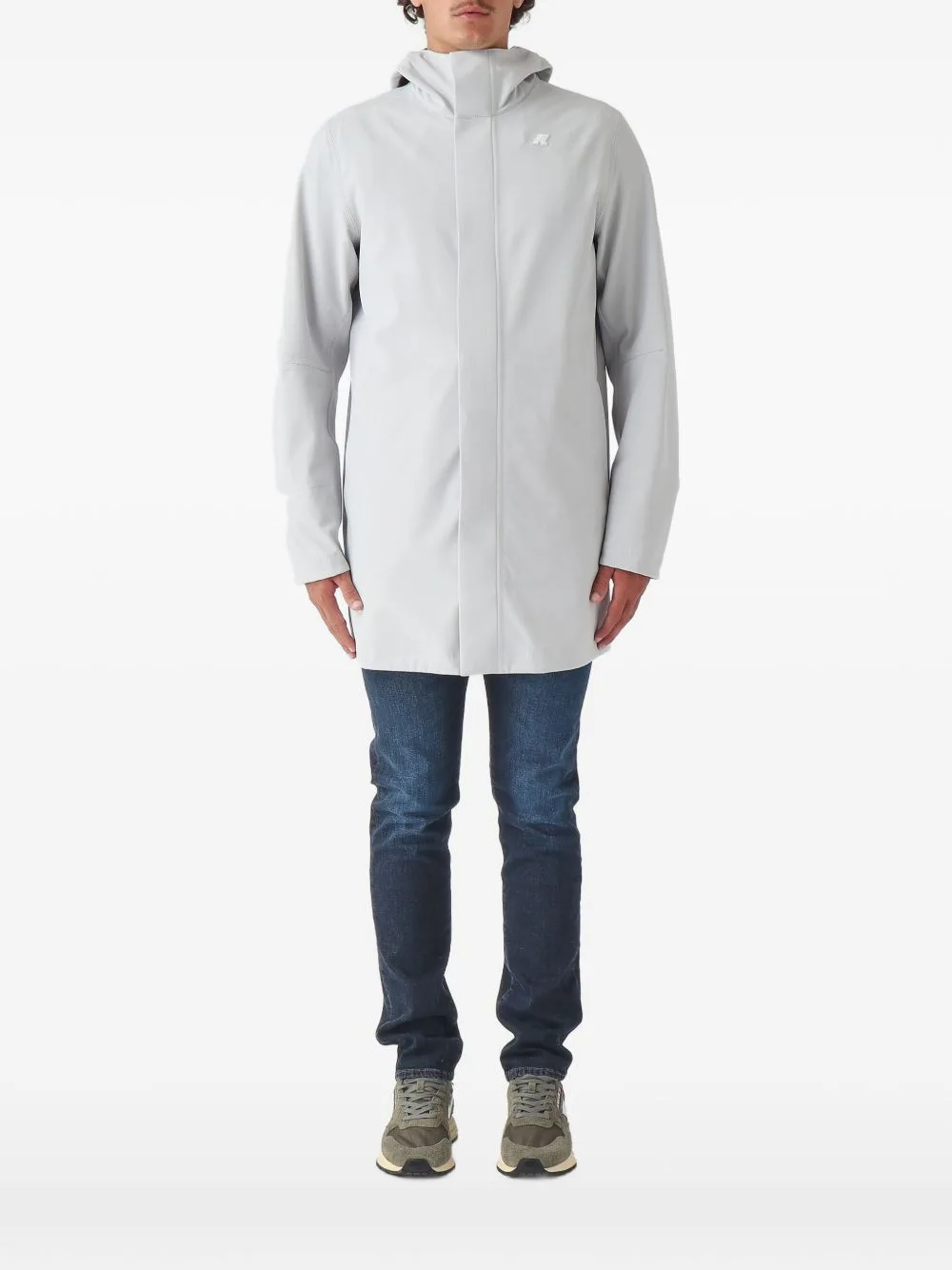 Marlyn Hooded Logo-Patch Coat by K-Way