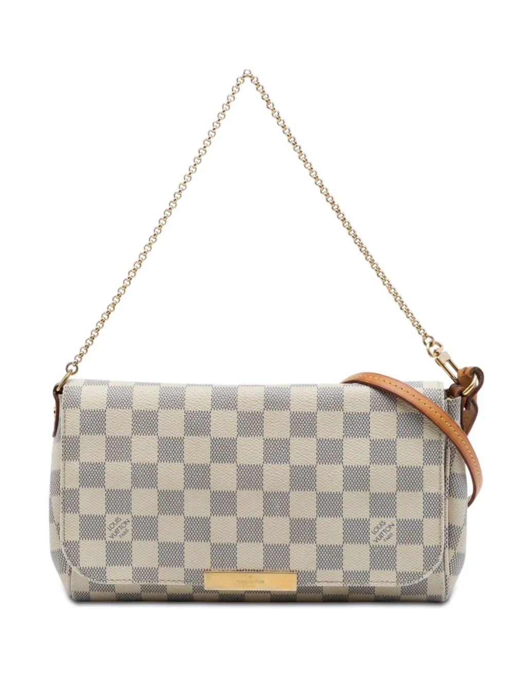 2014 Damier Azur Favorite mm Satchel by Louis Vuitton Pre-Owned