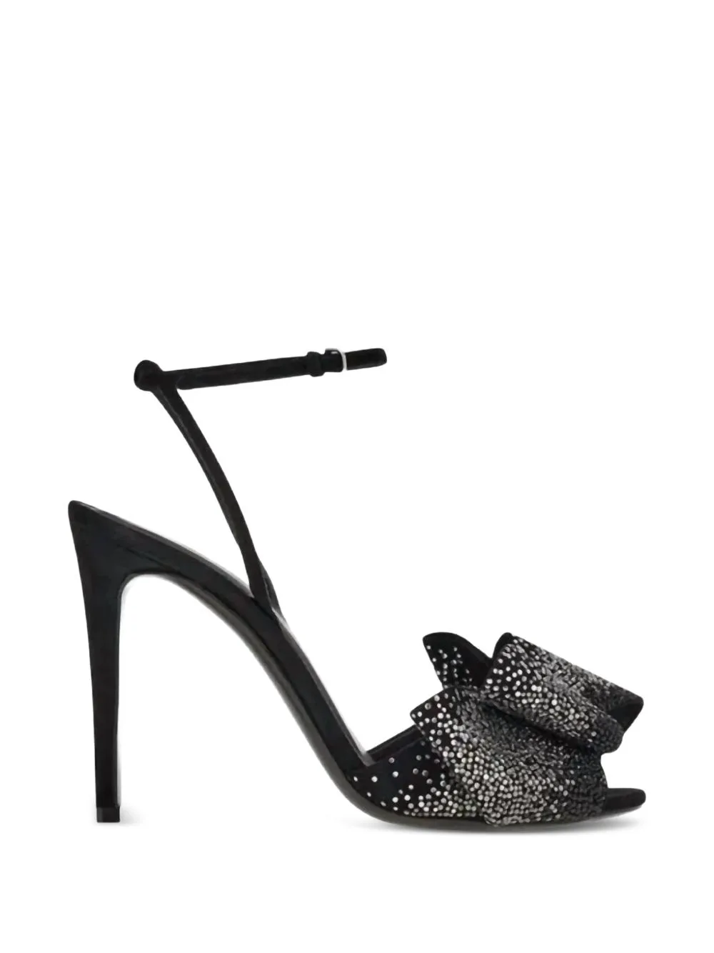 Crystal-Embellished Double-Bow Sandals by Ferragamo