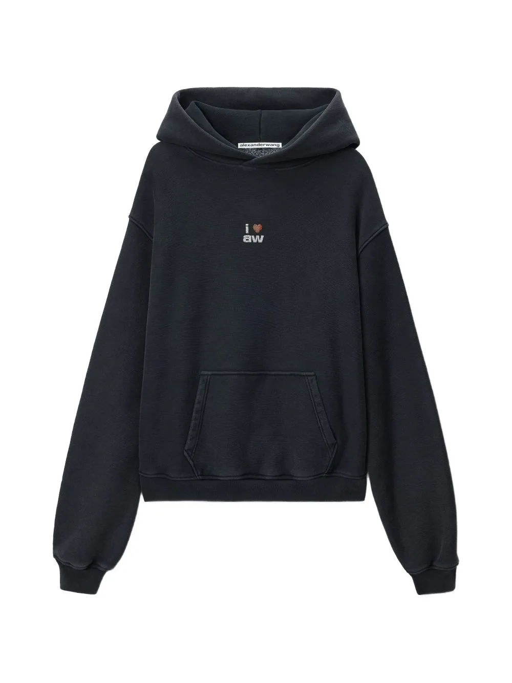 Graphic-Print Pouch-Pocket Hoodie by Alexander Wang