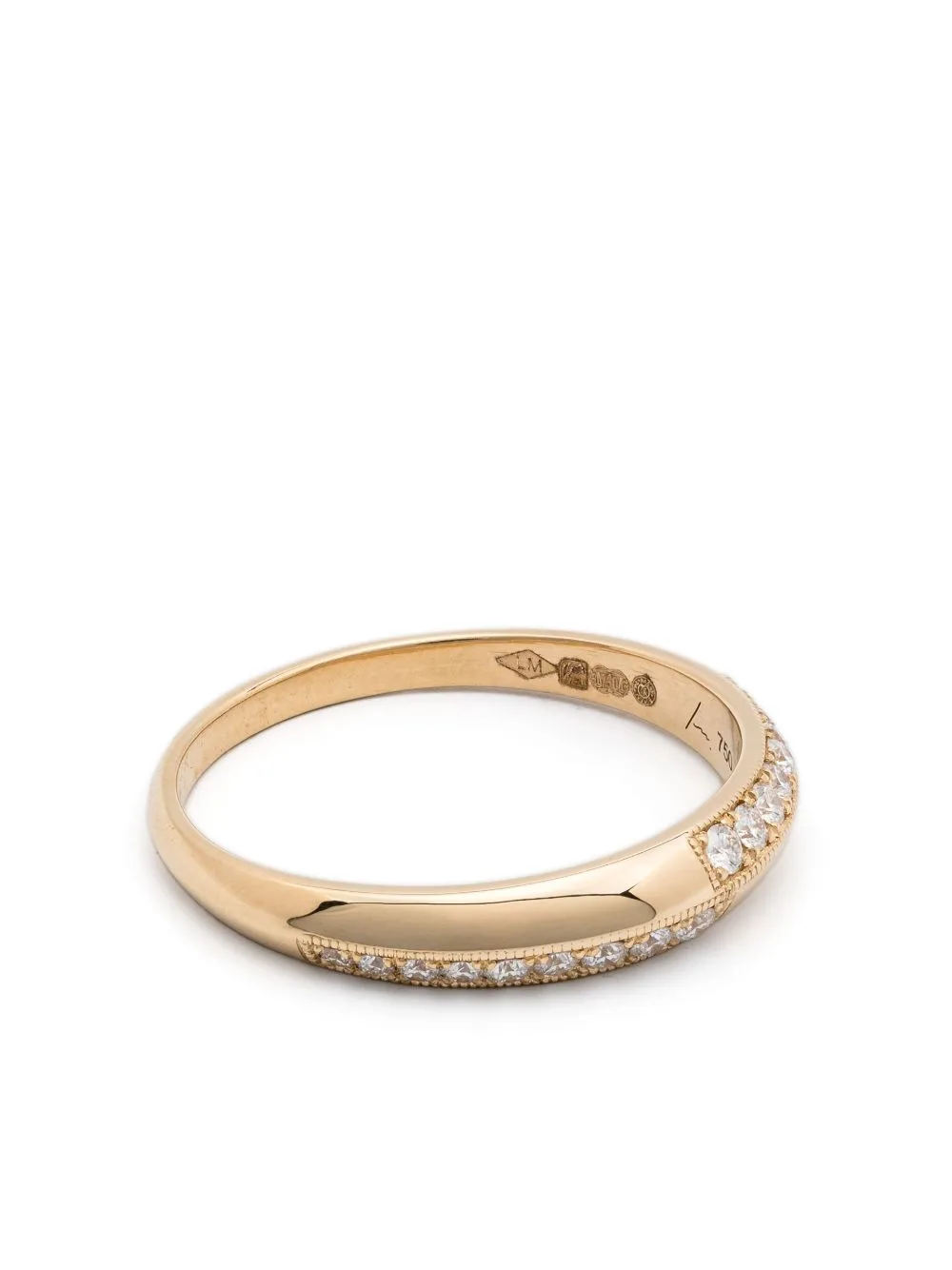Crescent Ring with Switch Pavé by Lizzie Mandler Fine Jewelry