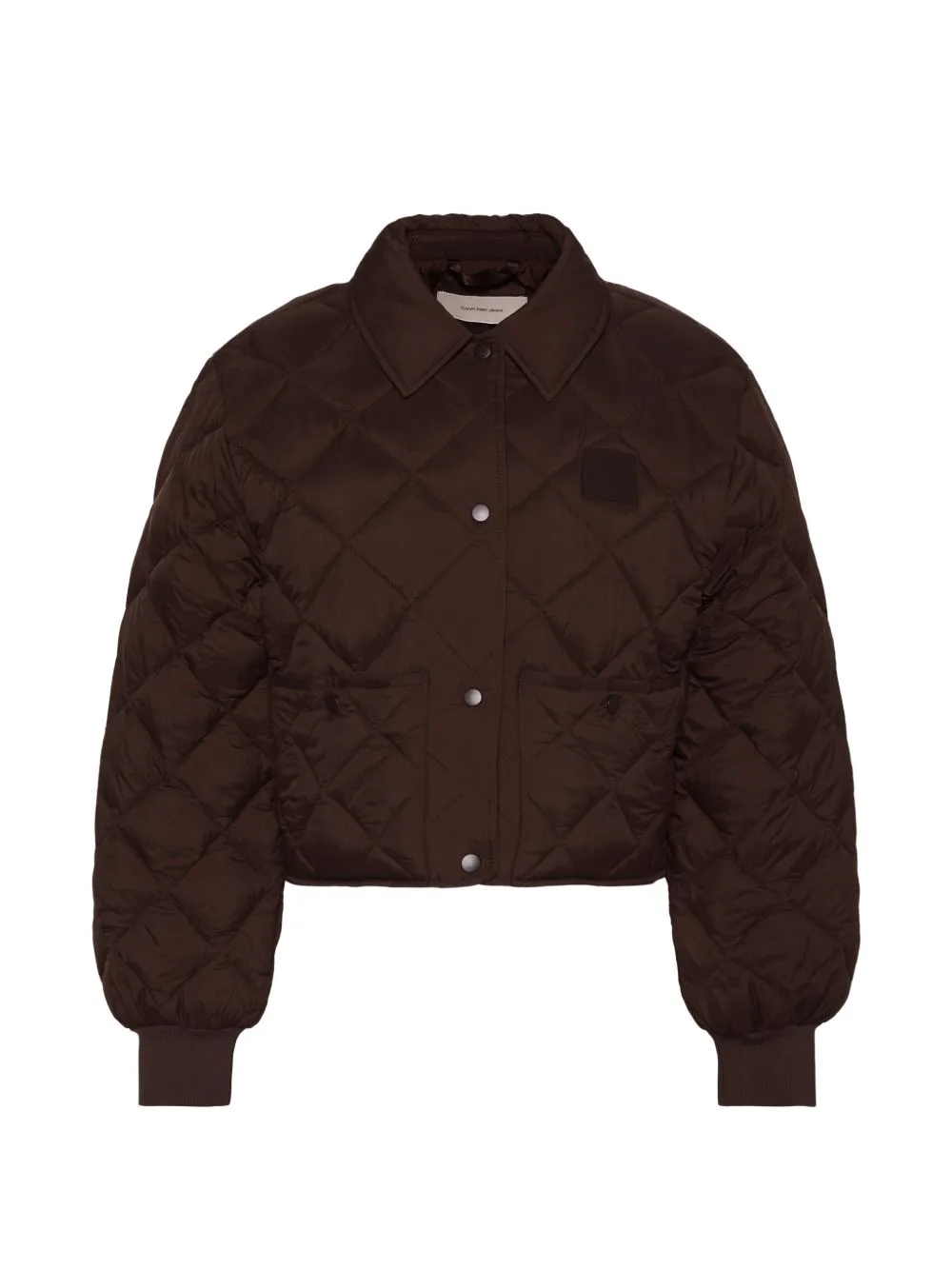 Diamond-Quilted Logo-Patch Jacket