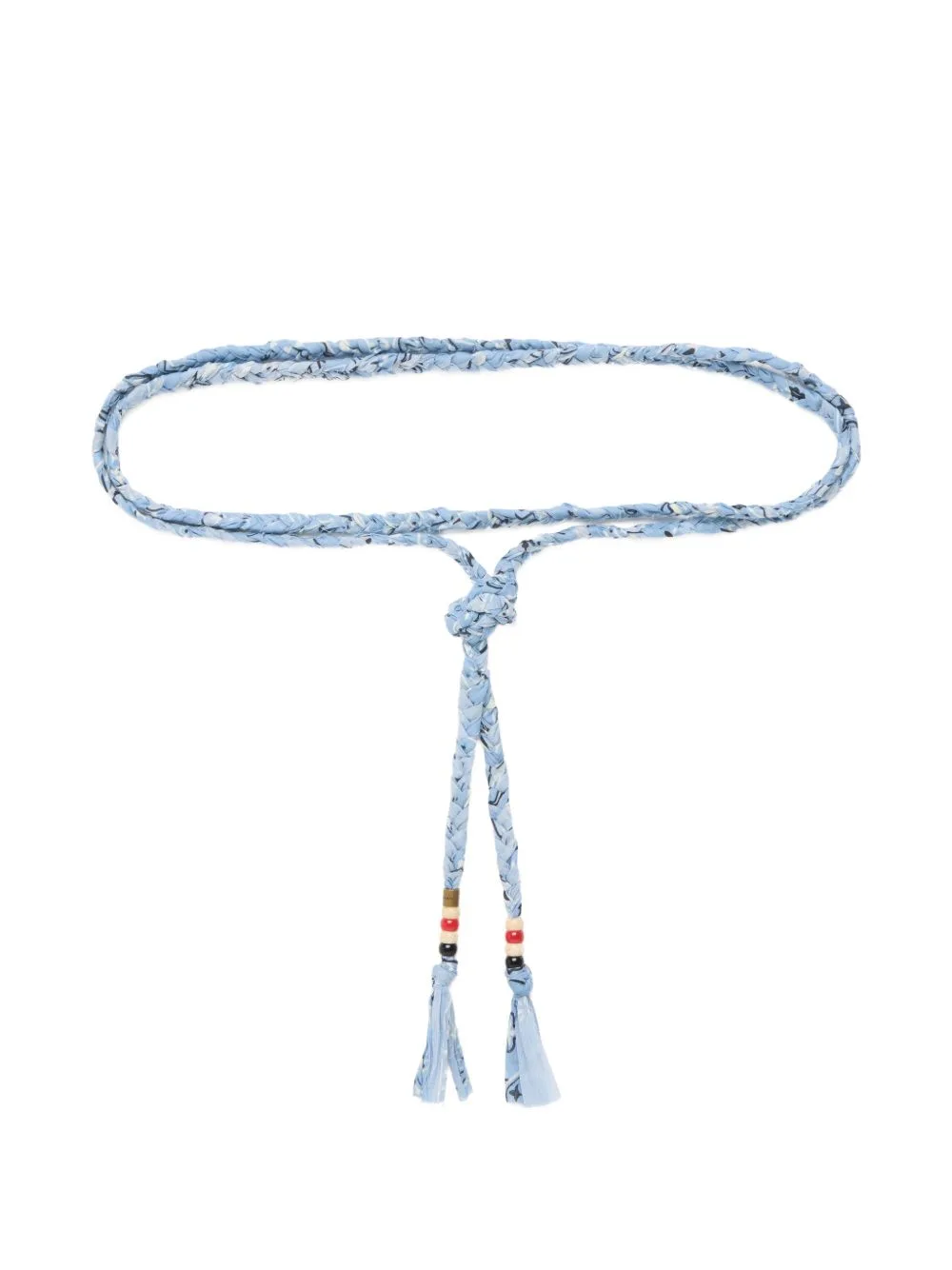 Bead-Embellished Bandana-Print Belt by Alanui