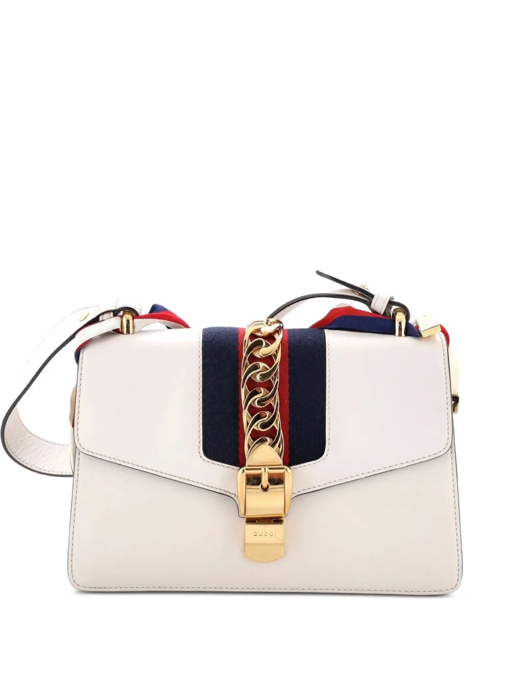 Sylvie Leather Small Shoulder Bag by Gucci Pre-Owned
