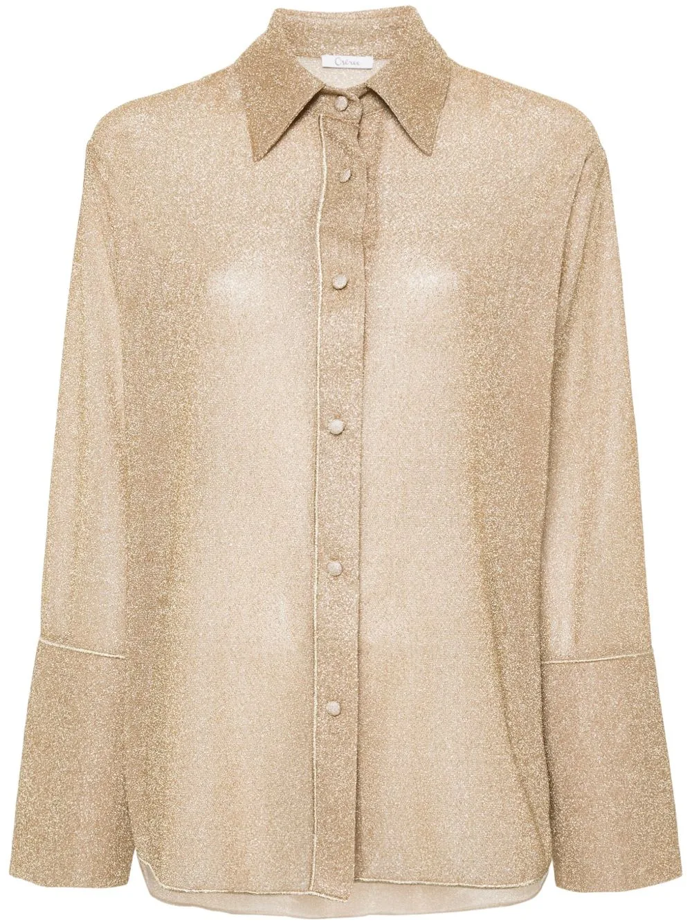 Lumière Metallic-Effect Shirt by Oséree