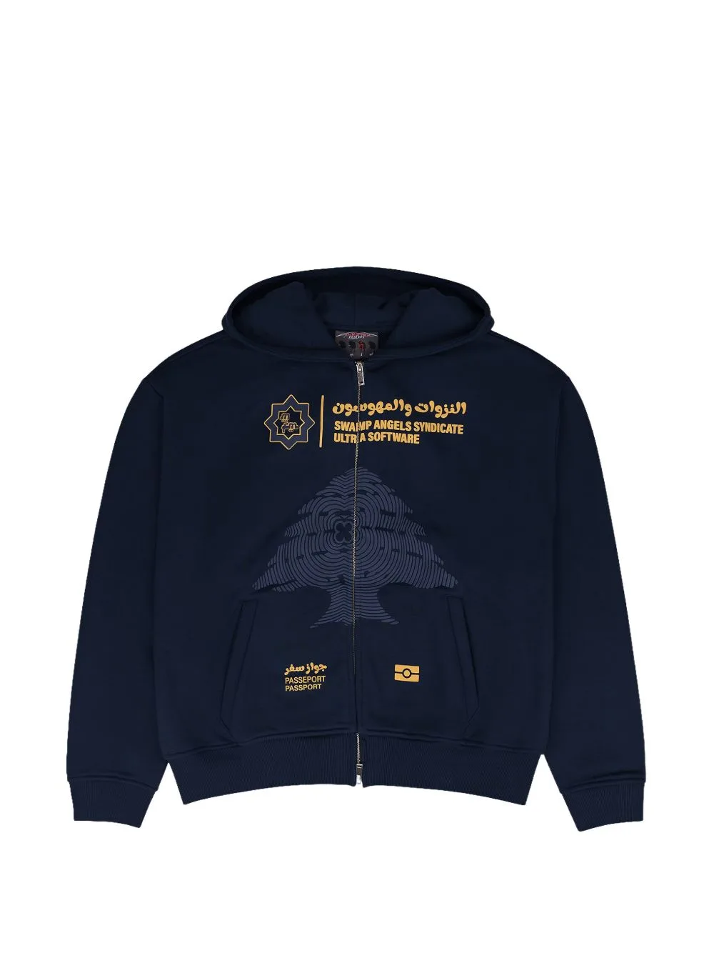 MURD333R.FM x Ultra Software Graphic-Print Zip-Up Hoodie by MURD333R.FM
