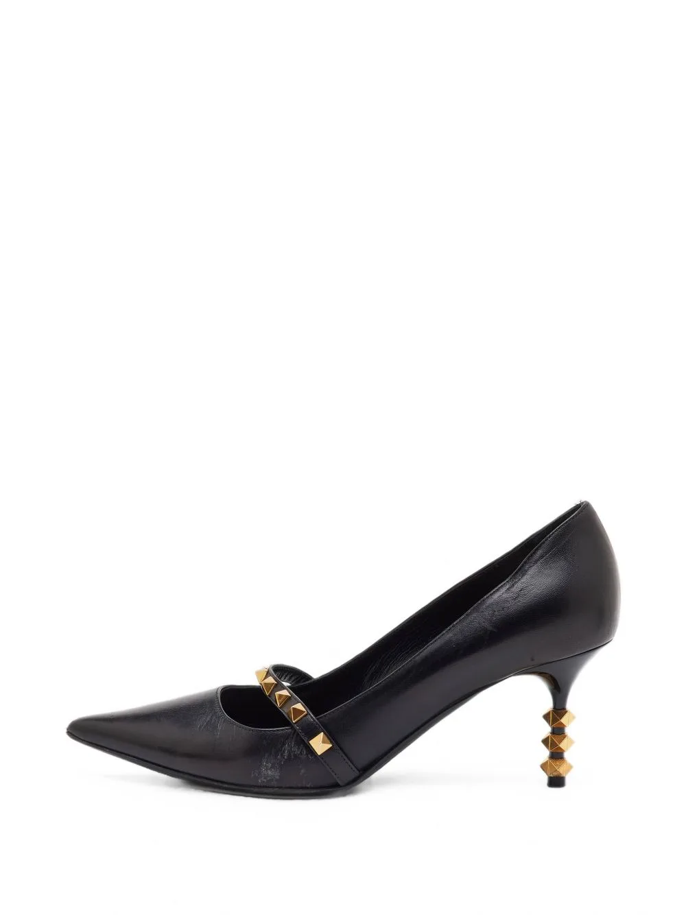 Rockstud Pointed-Toe Pumps by Valentino Garavani Pre-Owned