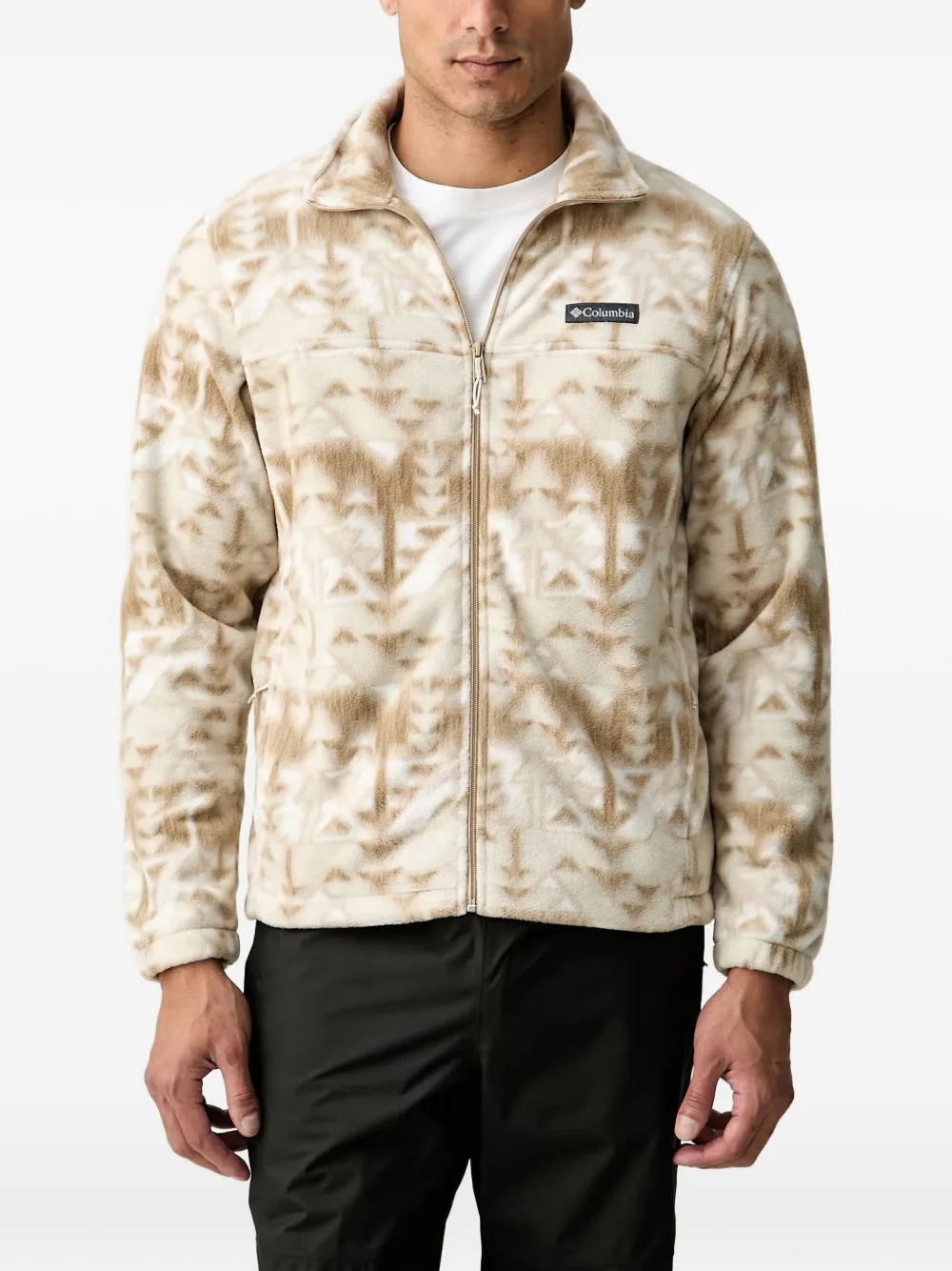 Steens Mountain Geometric-Print Zip-Up Jacket by Columbia