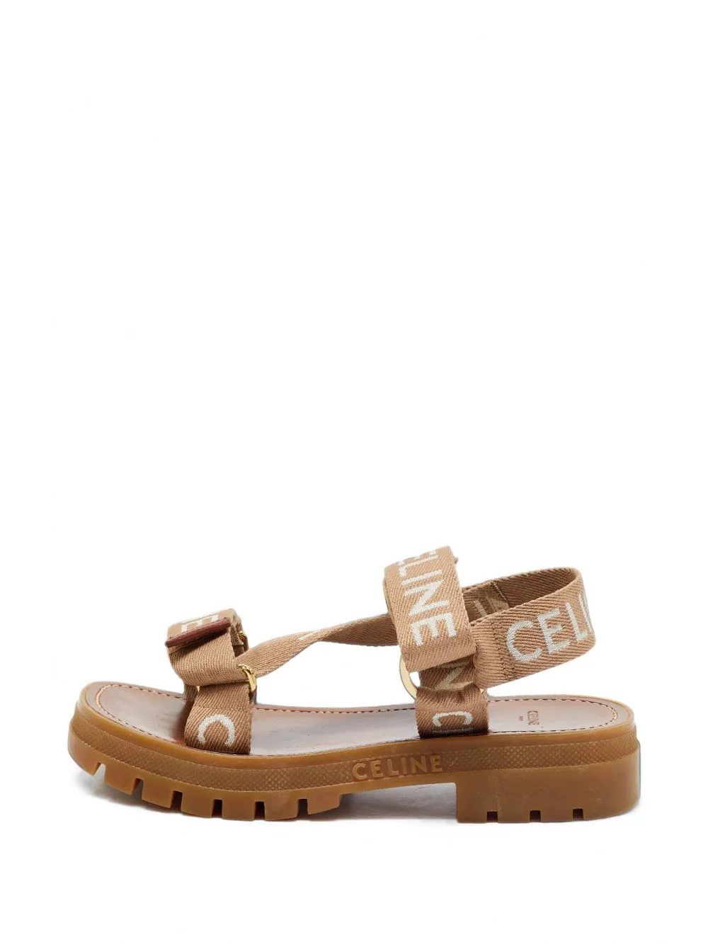 Leo Jacquard Slingback Sandals by Celine Pre-Owned