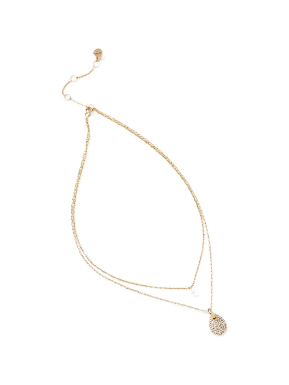 Crystal-Embellished Layered Necklace by DKNY