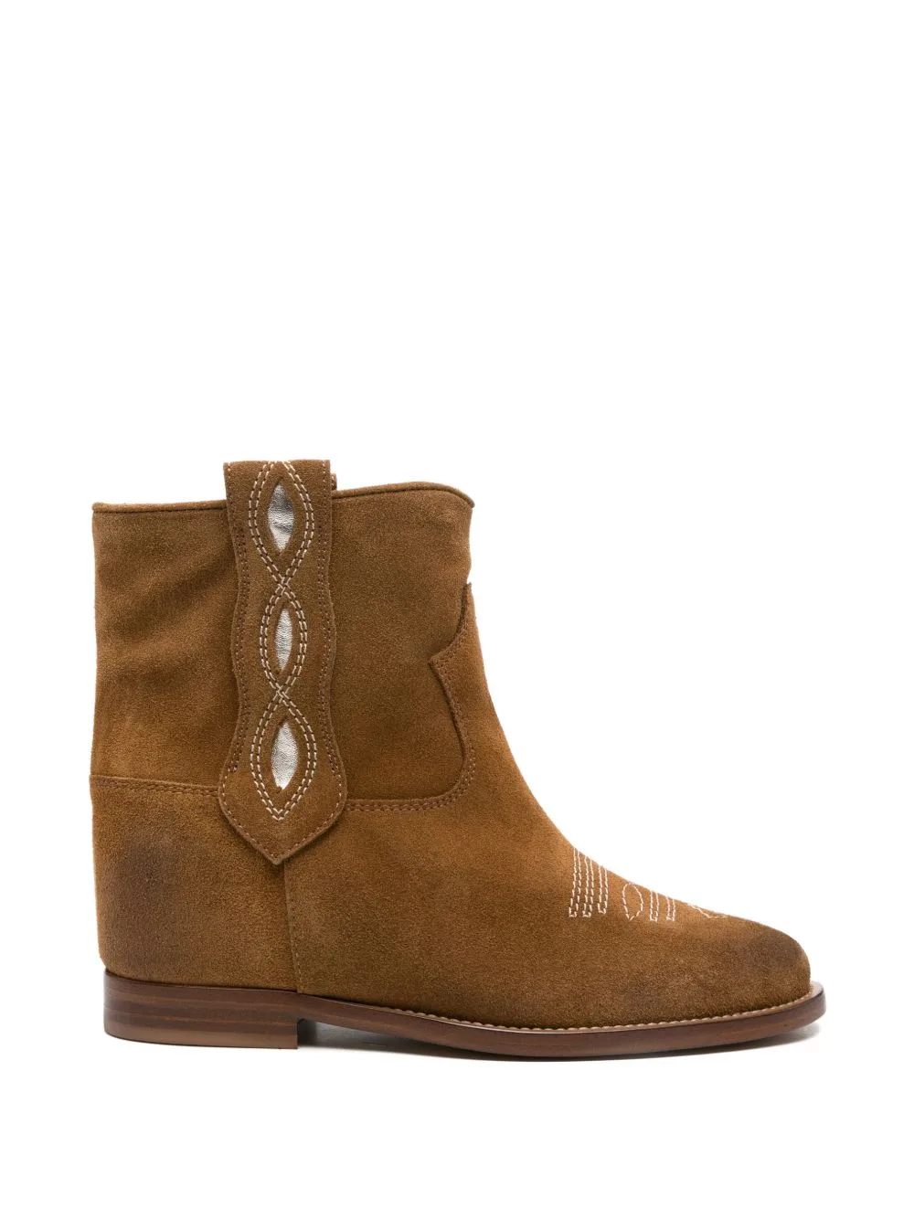 Round-Toe Stitched Boots by Via Roma 15
