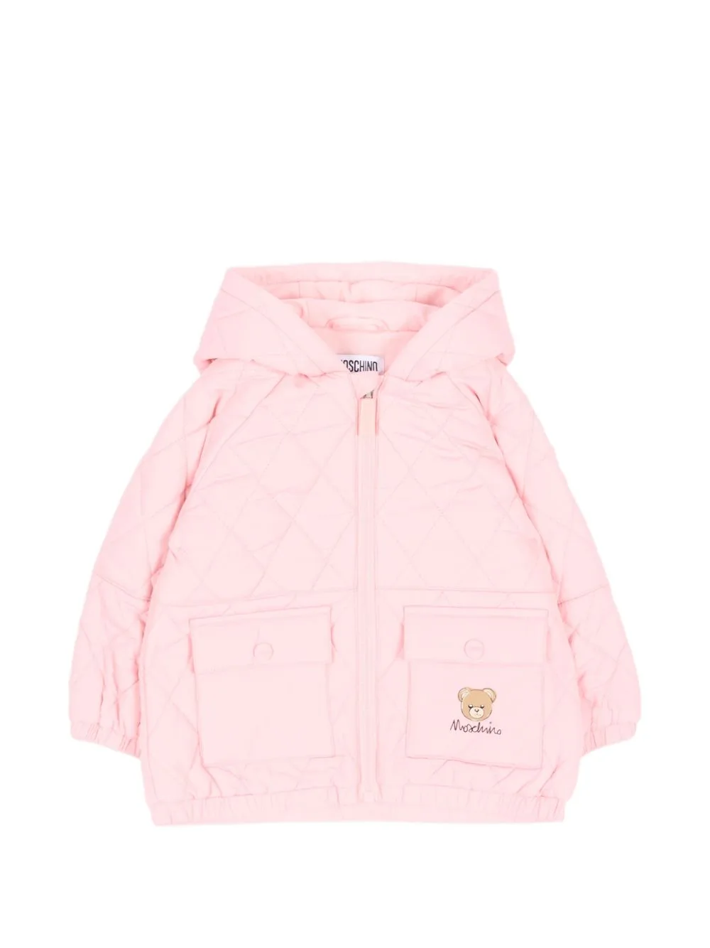 Quilted Hooded Jacket by Moschino Kids