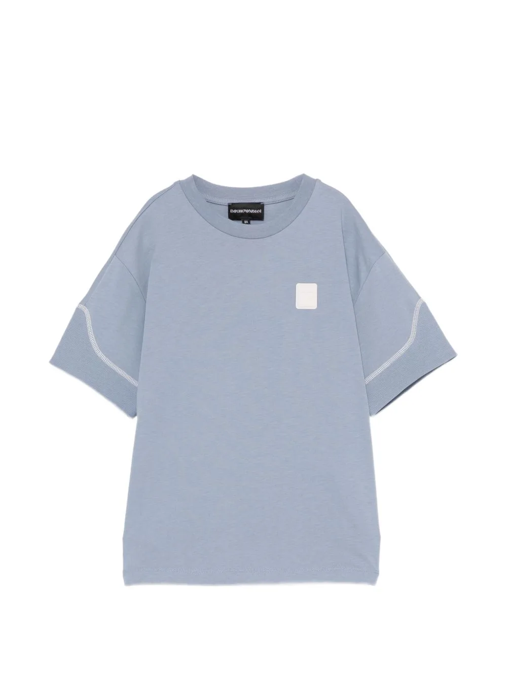 Logo-Patch Contrast-Stitch T-Shirt by Emporio Armani Kids