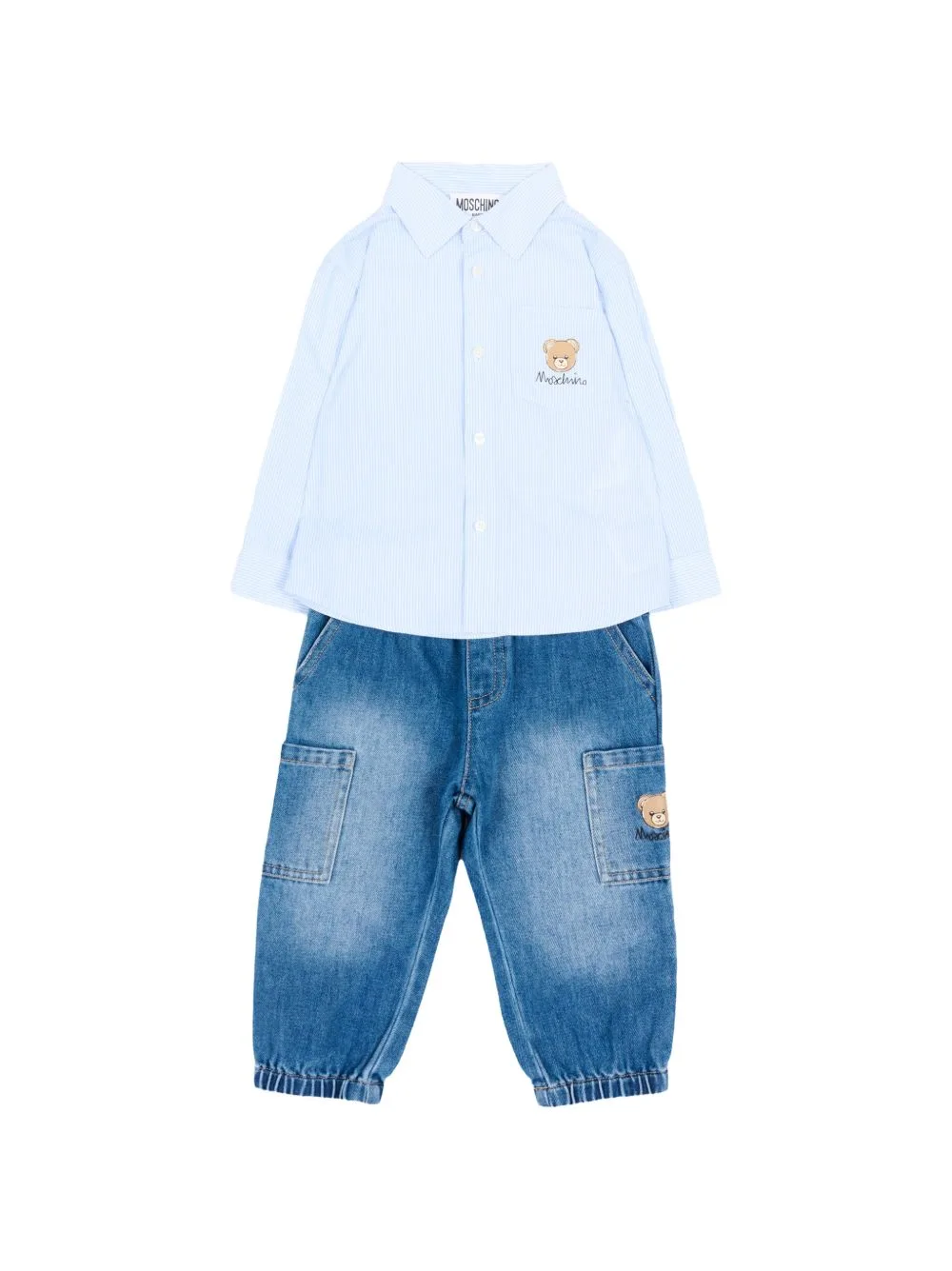 Teddy Bear Trouser Set by Moschino Kids