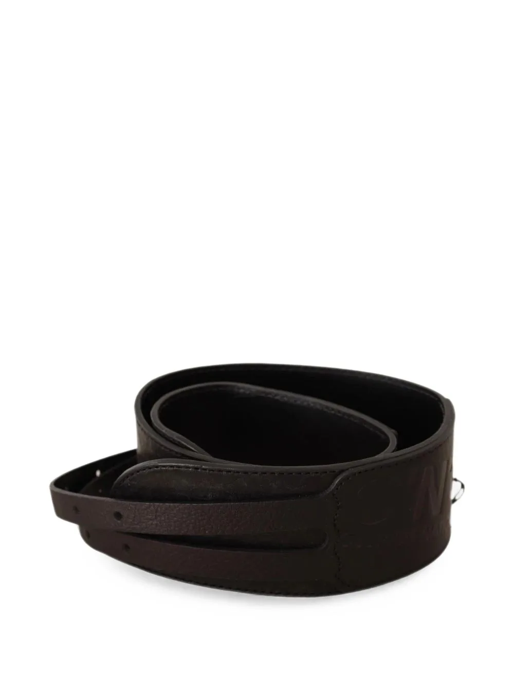 Double-Buckle Logo-Embossed Belt by Costume National