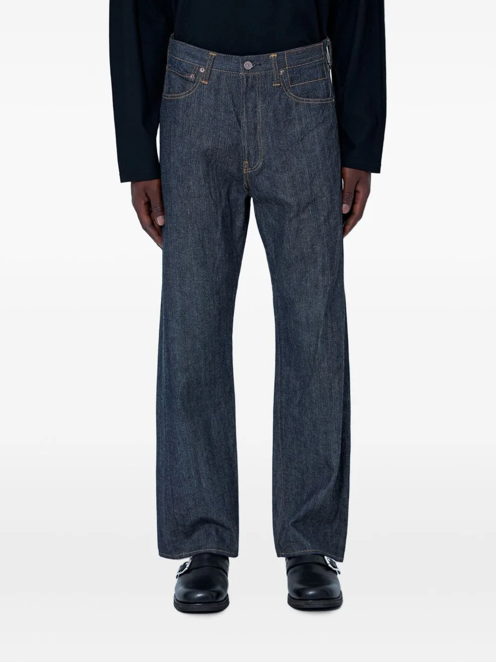 Social Sculpture Five-Pocket Straight-Leg Jeans