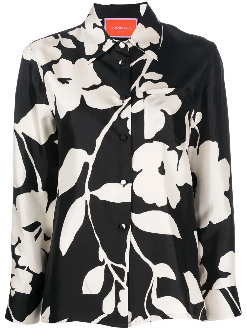 Boy Floral-Print Silk Shirt by La DoubleJ