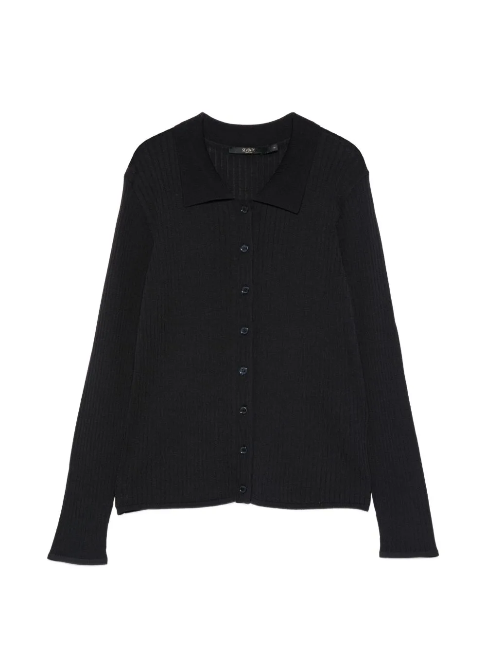 Ribbed Buttoned Cardigan by Seventy