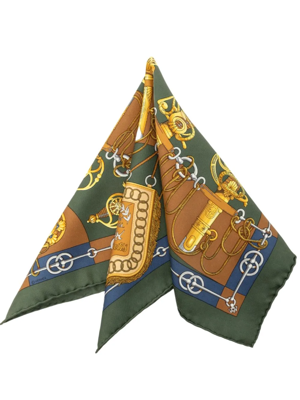 2000-2026 Cliquetis Silk Handkerchief by Hermès Pre-Owned