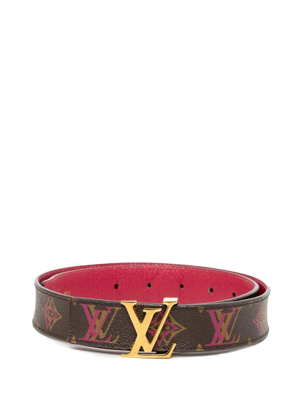 2013 Monogram Rainbow LV Initiales Reversible Belt by Louis Vuitton Pre-Owned