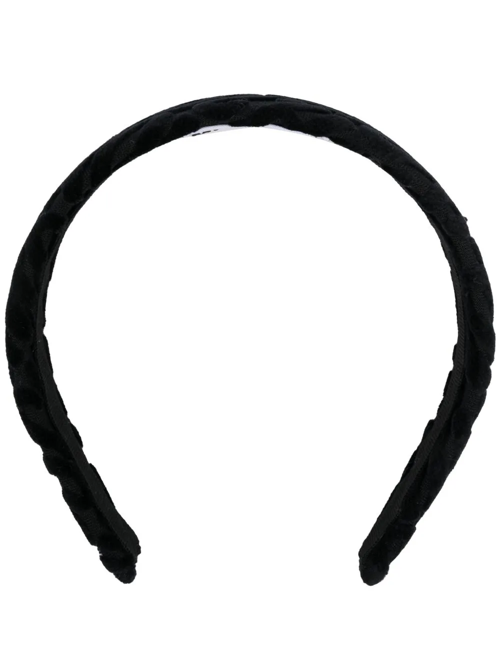 Textured Cotton Headband by Moschino
