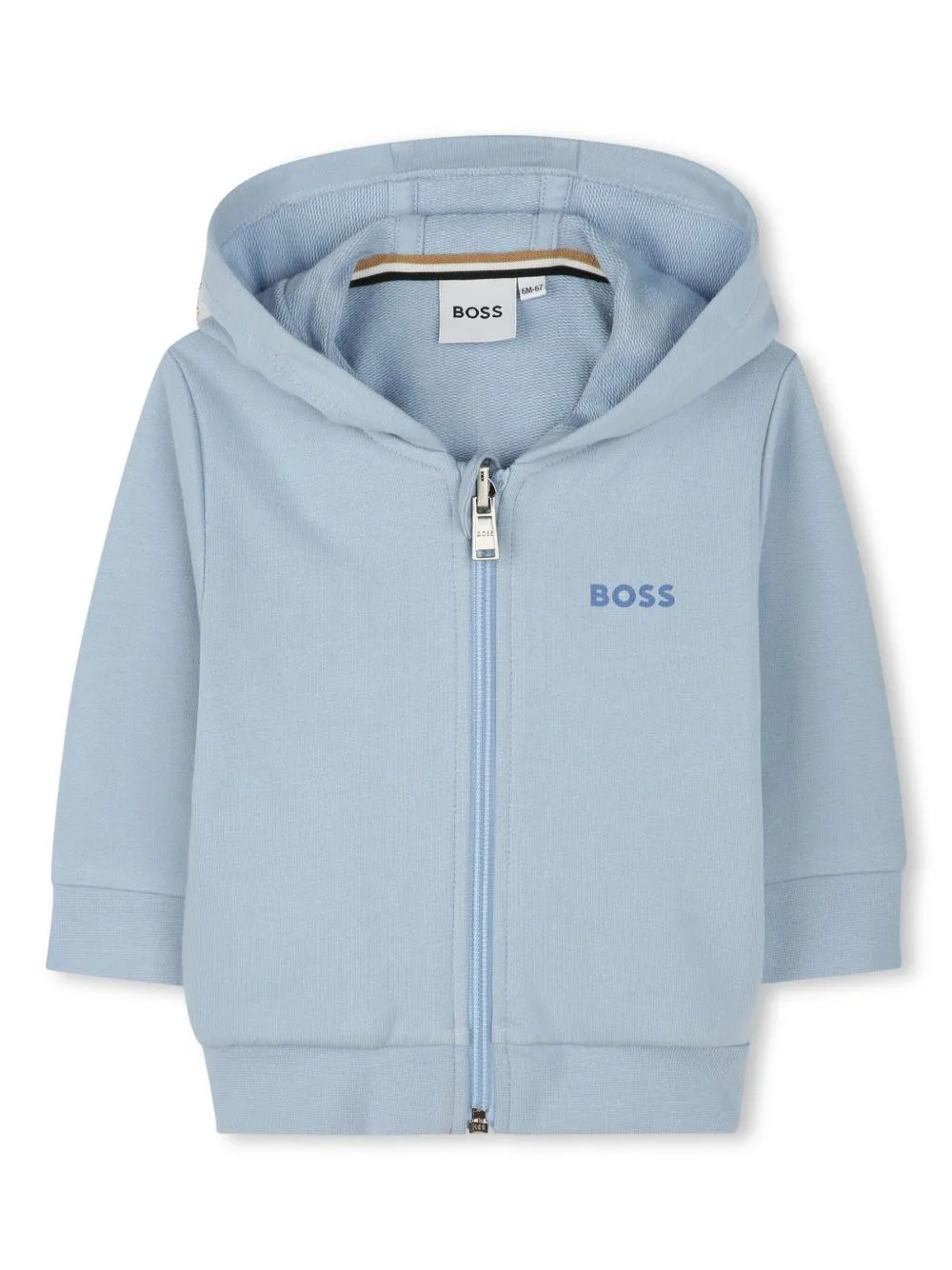 Logo-Print Hooded Cardigan by BOSS Kidswear