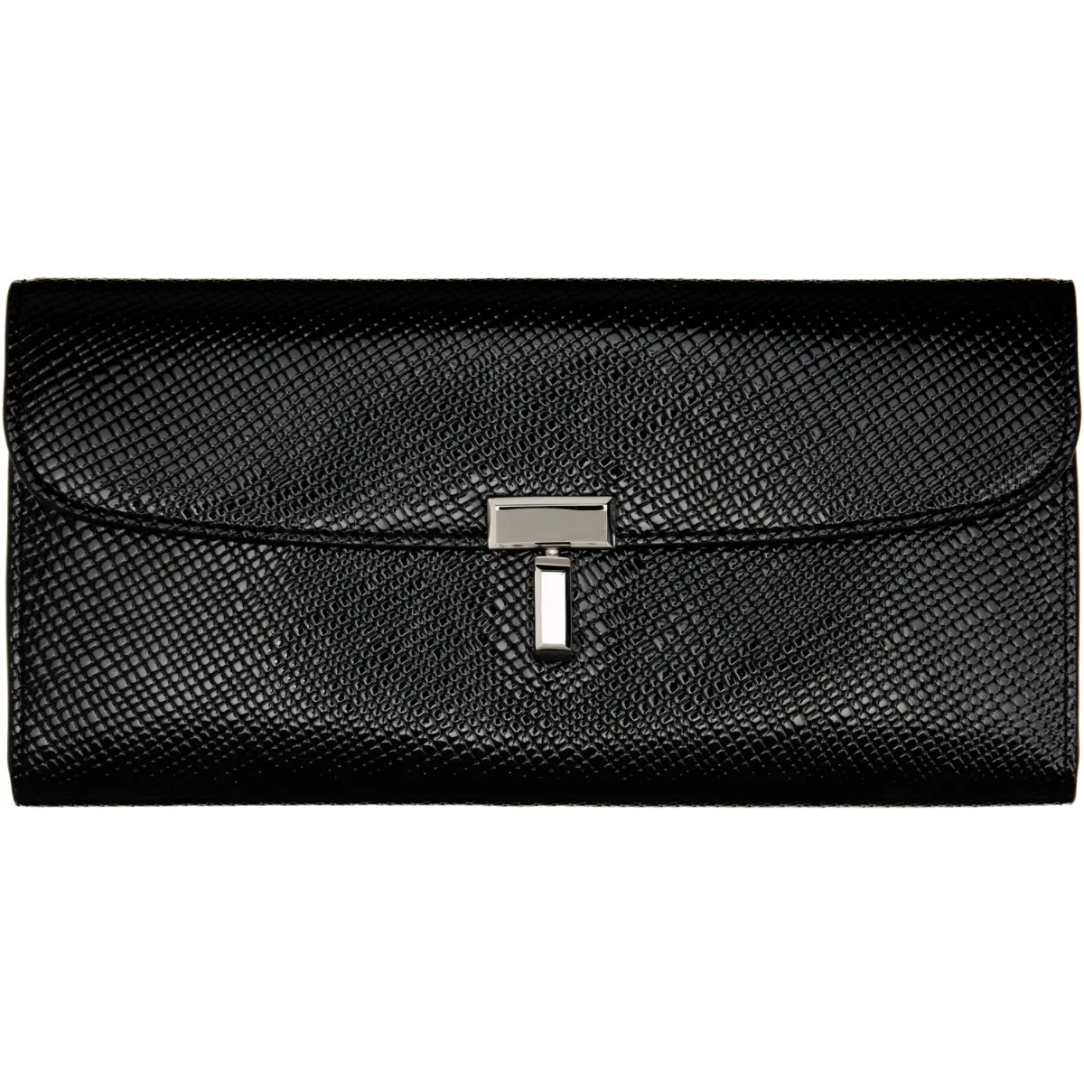 T-Lock Palmellato-Patent Wallet by TOTEME