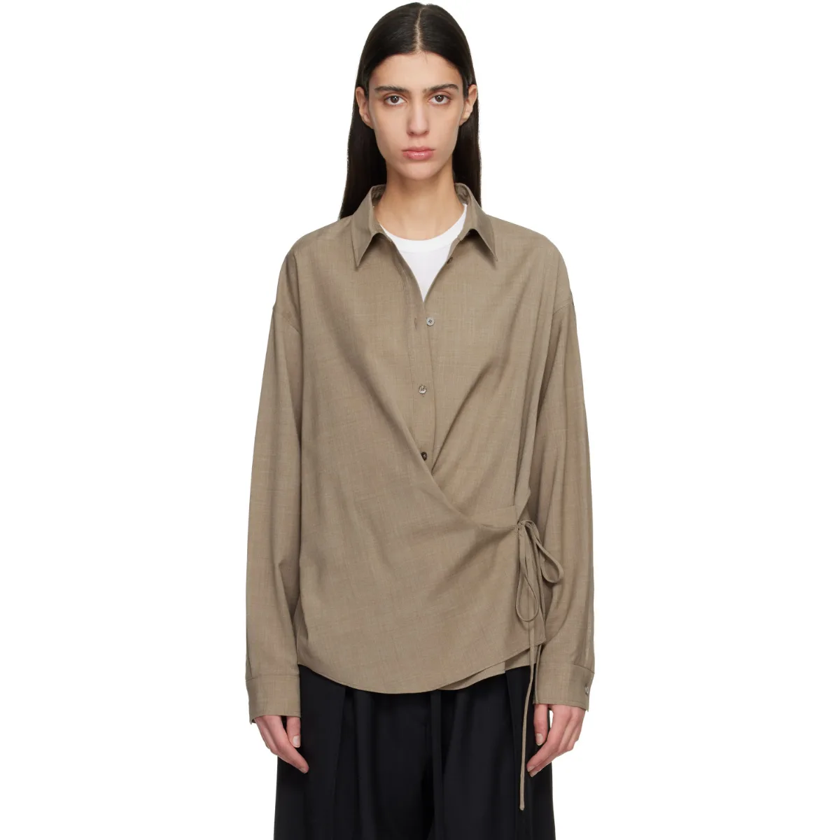 Side Twisted Shirt by LE17SEPTEMBRE