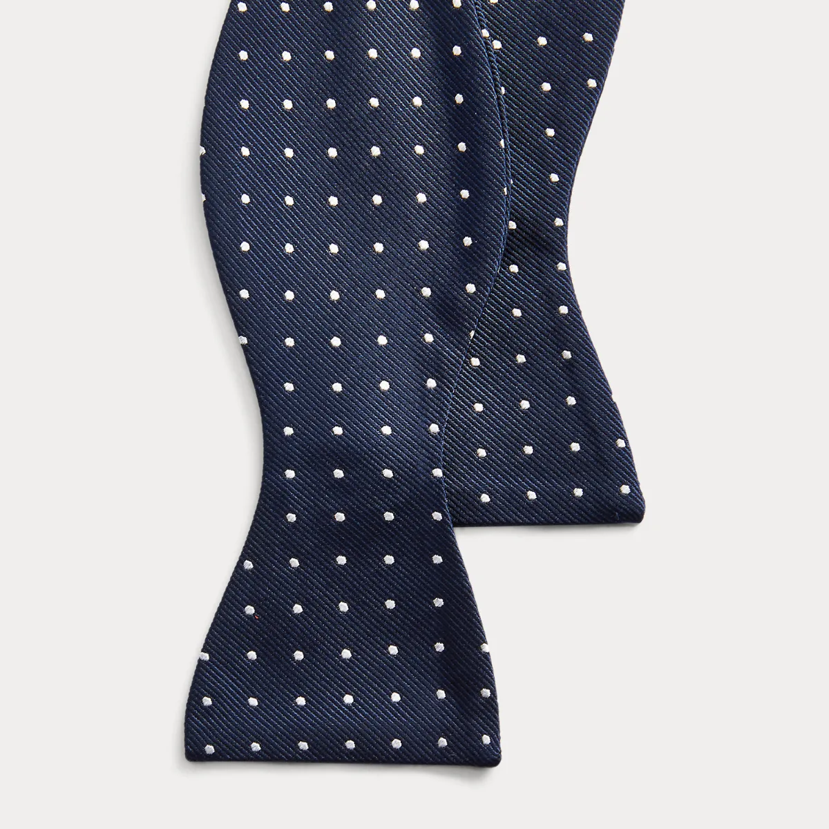 Polka Dot Silk Repp Bow Tie