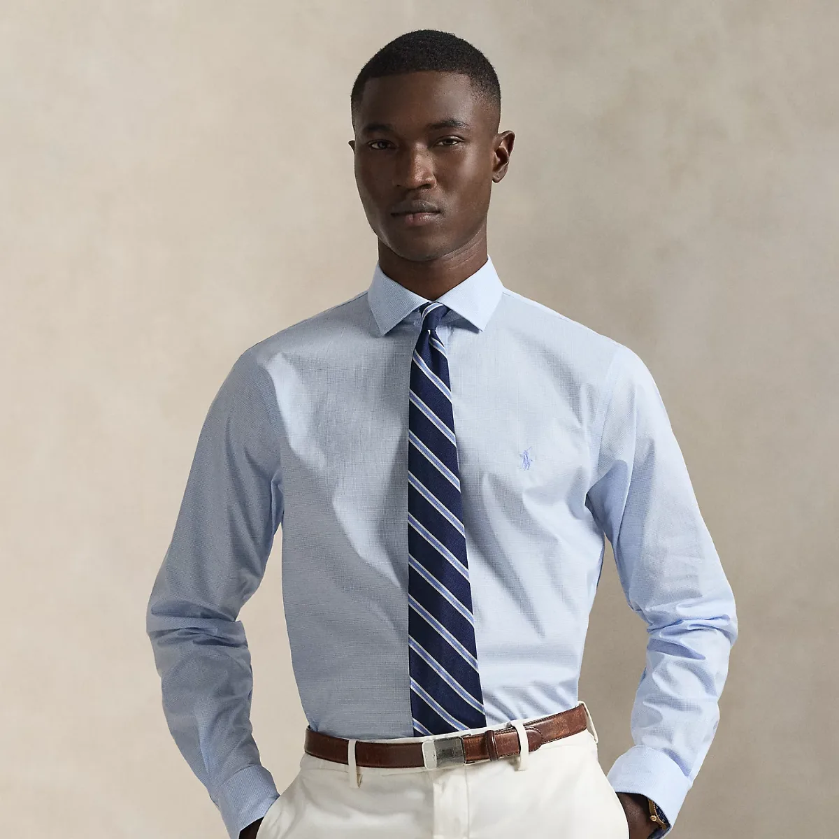 Custom Fit Textured Shirt by Polo Ralph Lauren