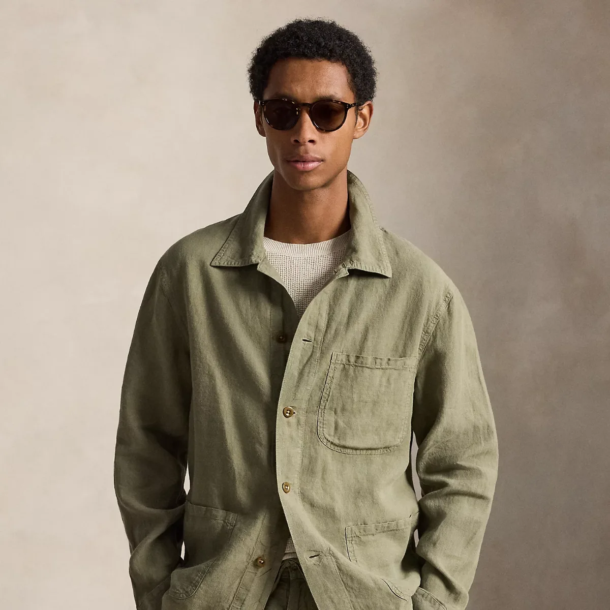 Linen Utility Jacket by Polo Ralph Lauren