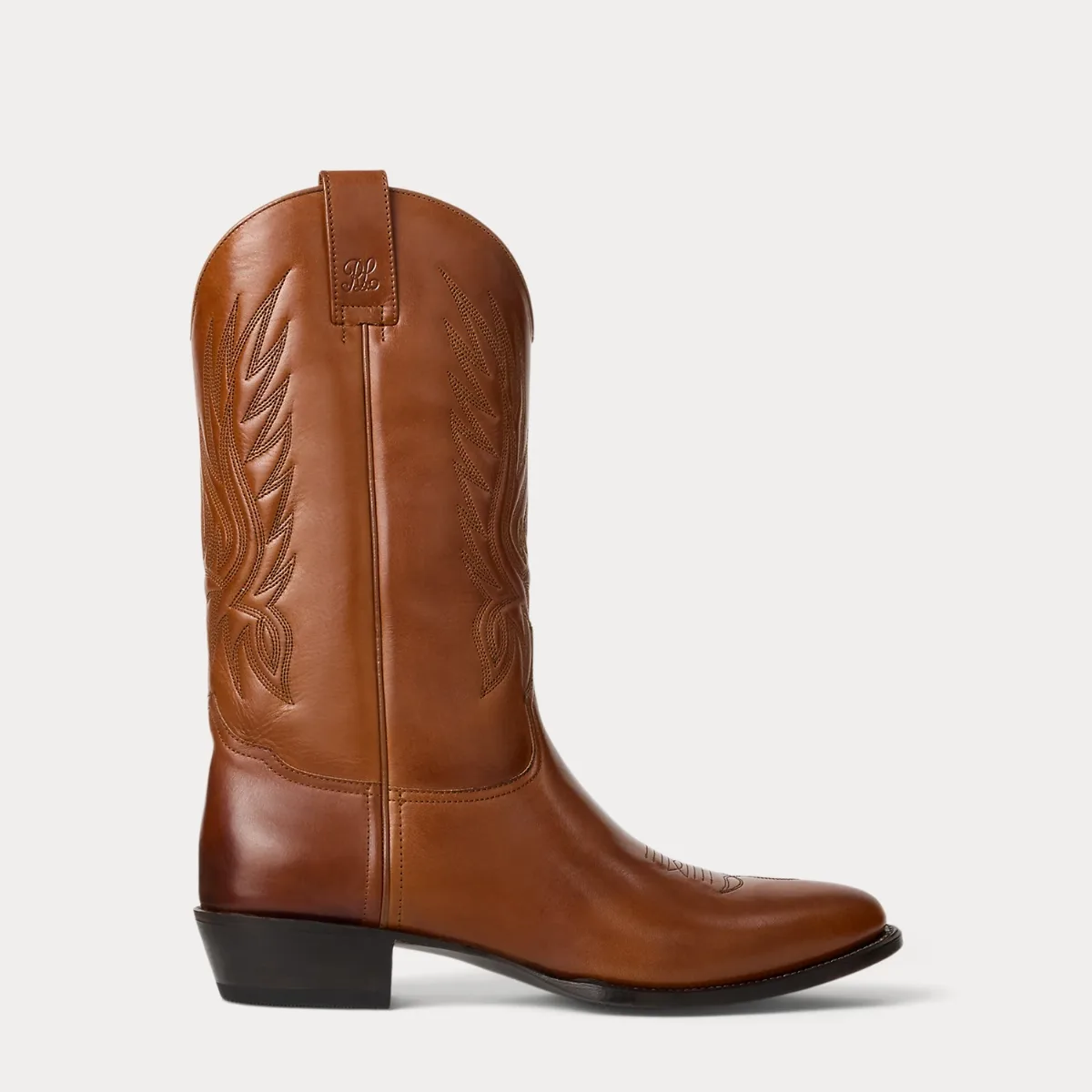 Leather Western Boot by Ralph Lauren Purple Label