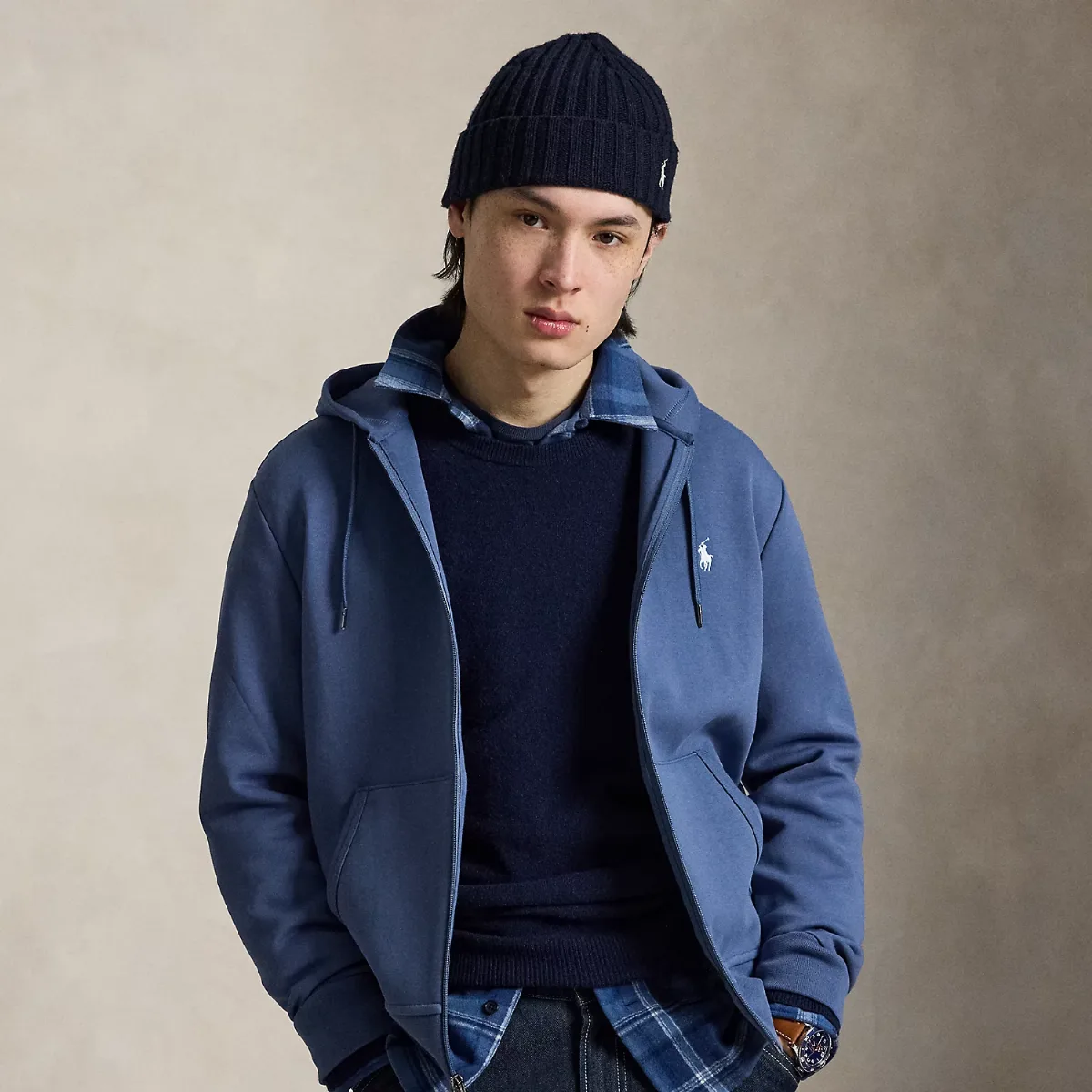 Double-Knit Full-Zip Hoodie