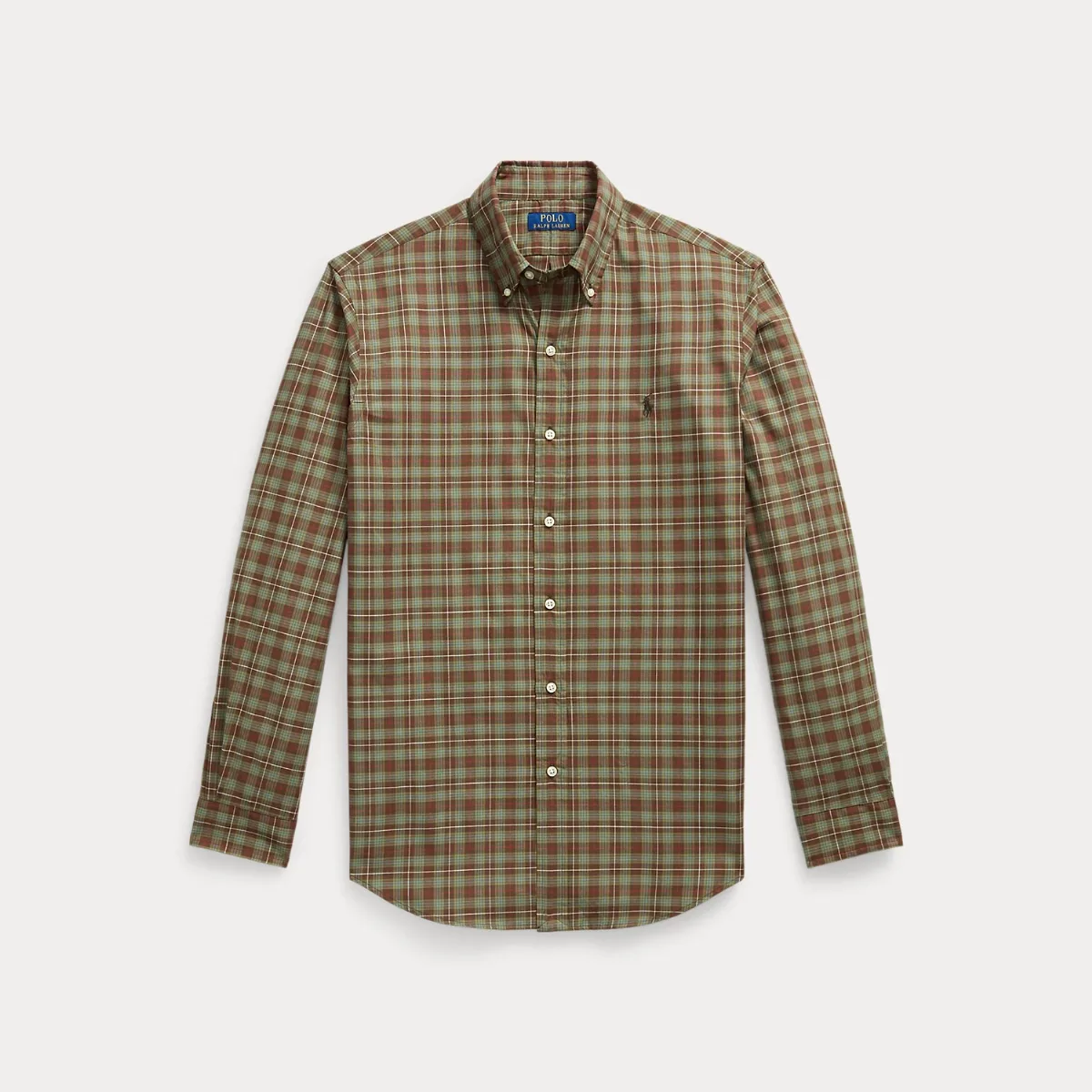 Custom Fit Plaid Twill Shirt