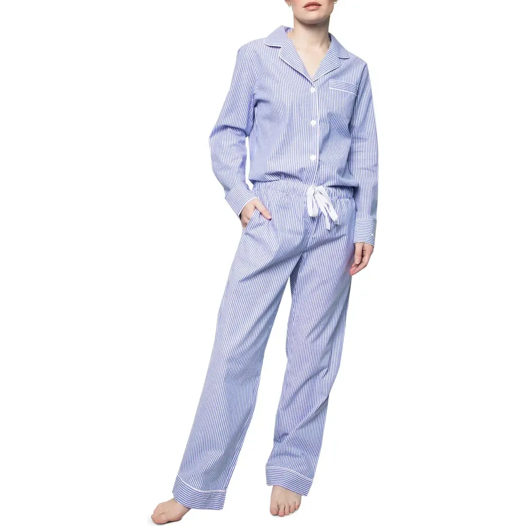 Seersucker Stripe Pajamas by Petite Plume