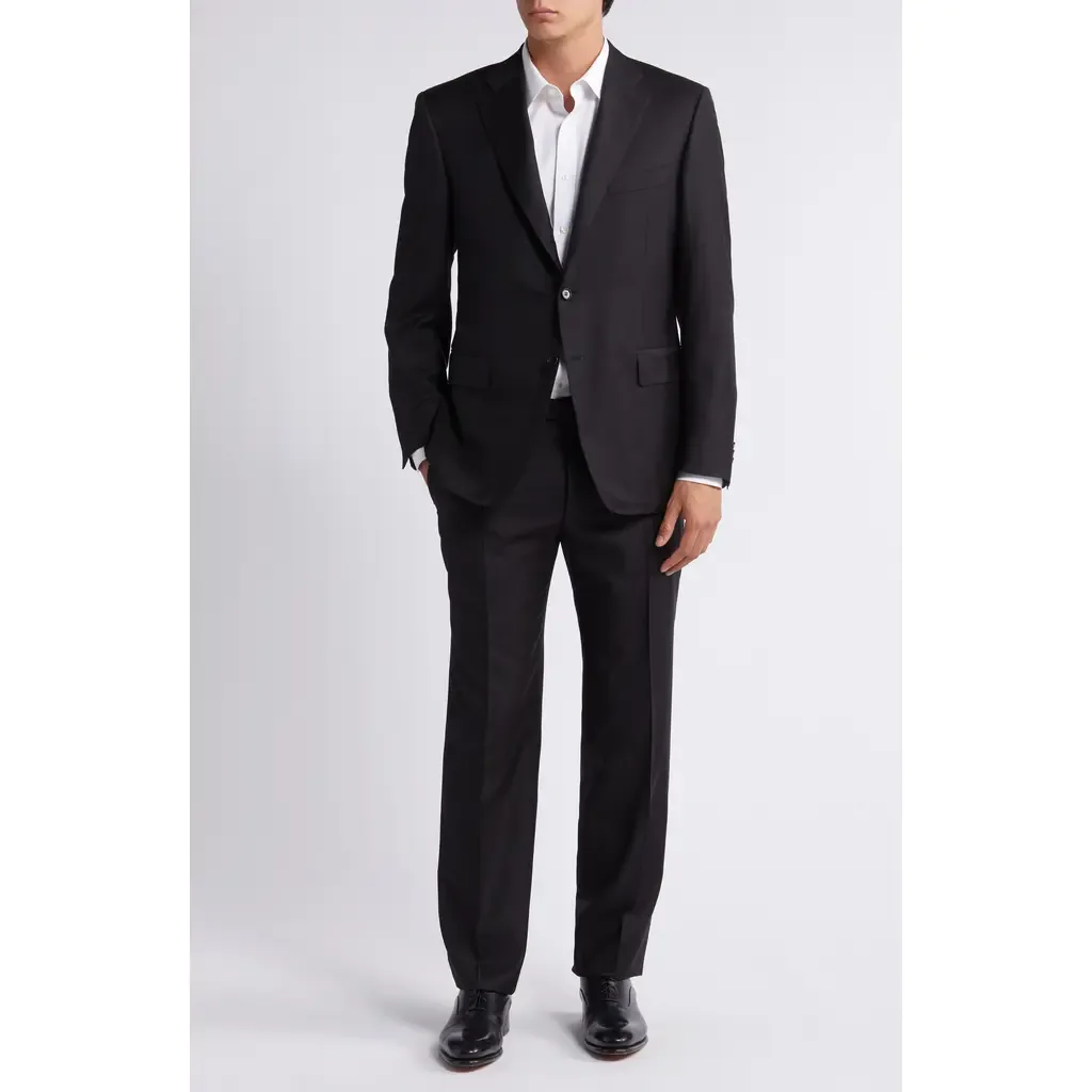 Solid Wool Suit