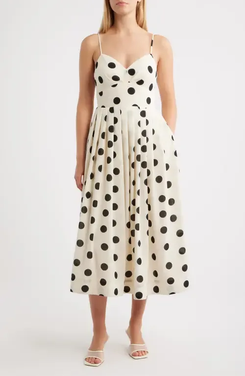 Polka Dot Midi Dress by Julia Jordan