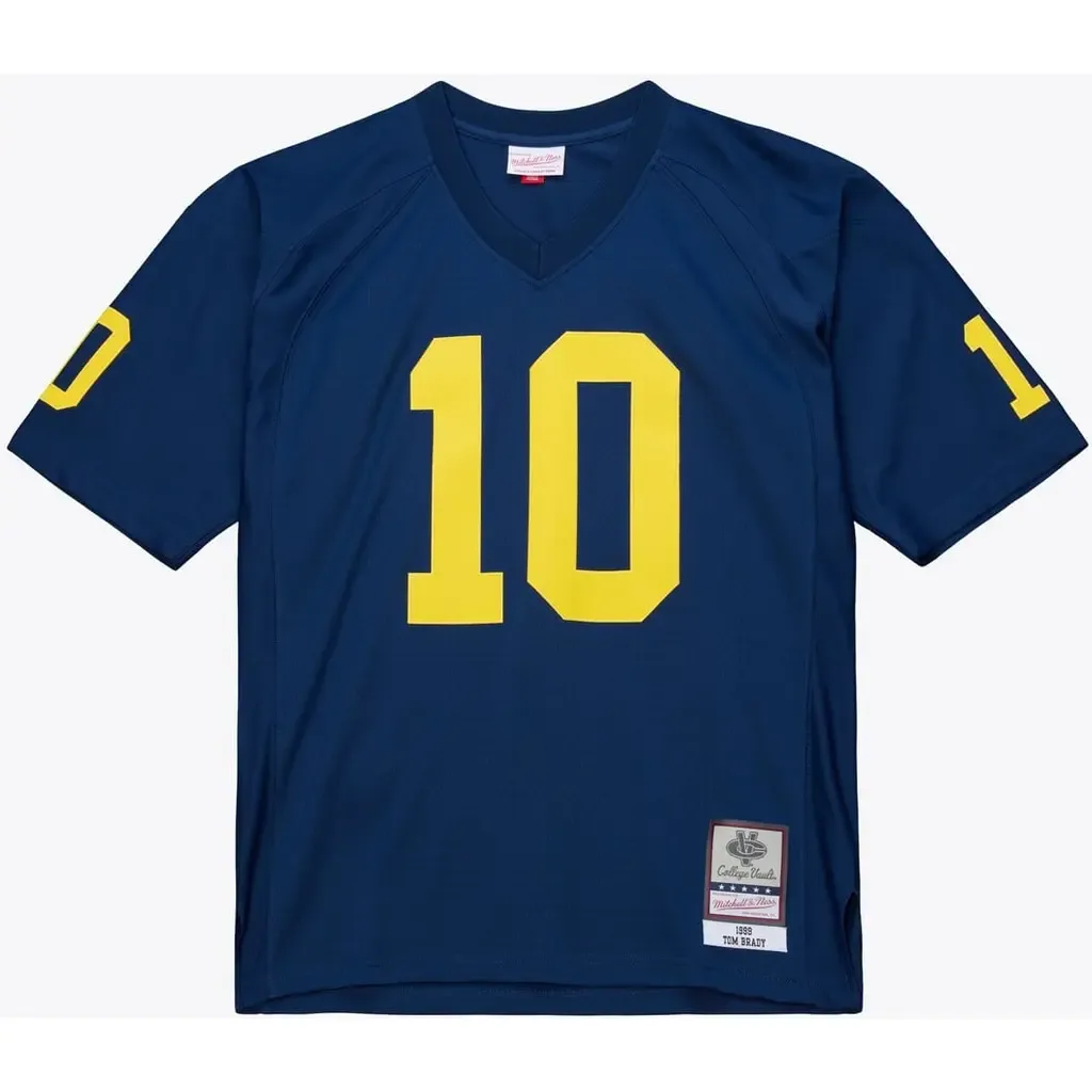 Mitchell & Ness Tom Brady Navy Michigan Wolverines 1999 College Vault Jersey by Mitchell & Ness