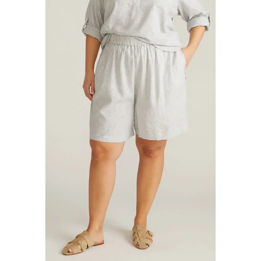 Juniper Pull-On Linen Blend Shorts by Universal Standard