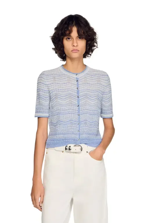 Fancy Knit Cardigan by SANDRO